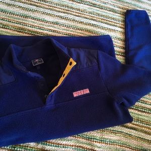Vineyard Vines Snap Button Fleece Pullover